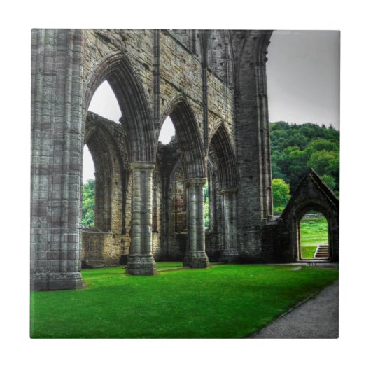 Abtei ancient Tintern, Zisterzienserkloster, Wales Fliese (Vorderseite)
