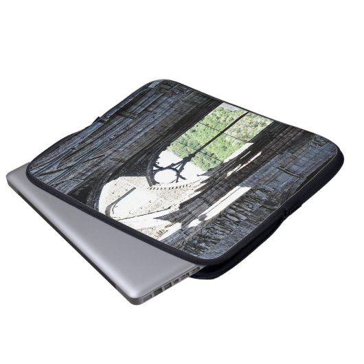 Abtei ancient Tintern, Zisterzienserkloster, Wales Laptopschutzhülle (Vorne Knopf)