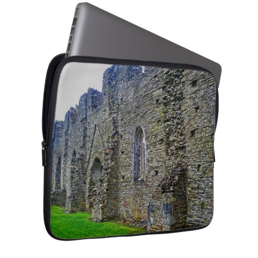 Abtei ancient Tintern, Zisterzienserkloster, Wales Laptopschutzhülle (Vorne Rechts)