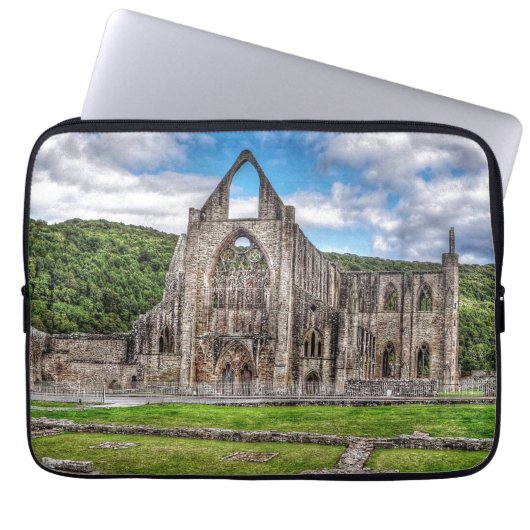 Abtei ancient Tintern, Zisterzienserkloster, Wales Laptopschutzhülle (Vorderseite)