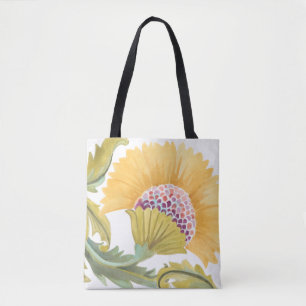 Abtei-Blumenfliesen - Gelb Tasche