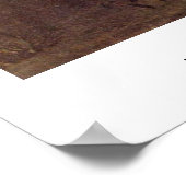 Abtei im Oakwood von Caspar David Friedrich Poster (Ecke)