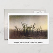 Abtei im Oakwood von Caspar David Friedrich Postkarte (Vorne/Hinten)