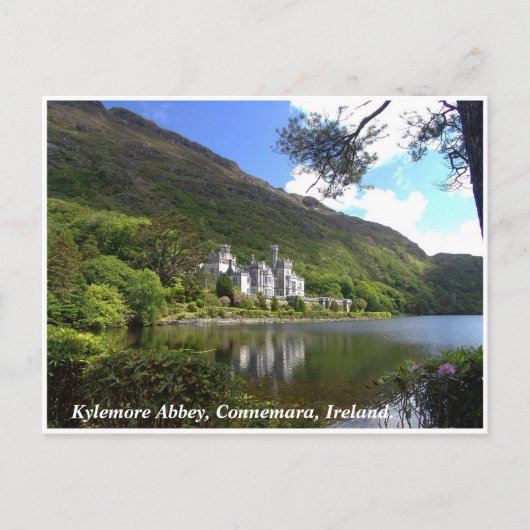 Abtei Kylemore, Connemara Szenerie Co. Galway Postkarte (Vorderseite)