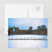 Abtei Newstead im im Winter Postkarte (Vorne/Hinten)