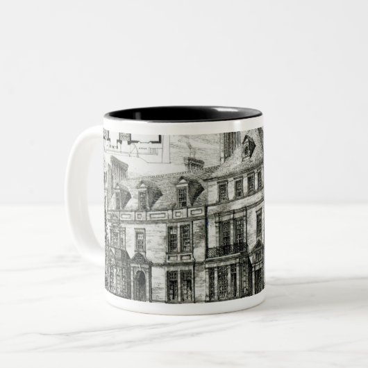 Abtei-Platz, Johannes Holz Zweifarbige Tasse (Vorderseite Links)