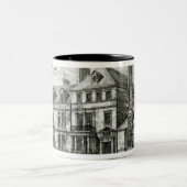 Abtei-Platz, Johannes Holz Zweifarbige Tasse (Mittel)