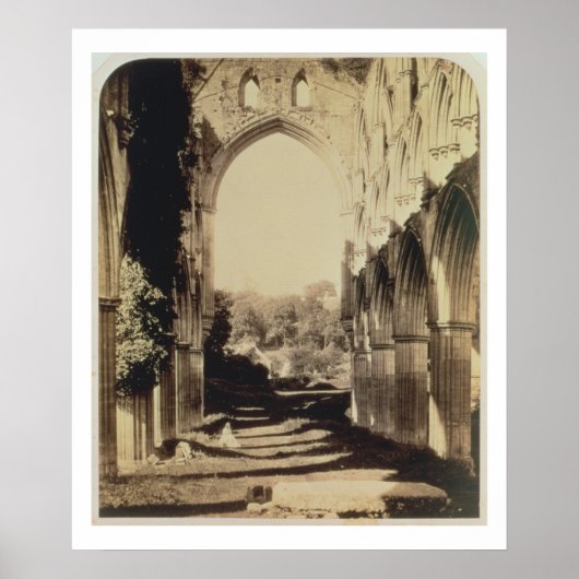 Abtei Rievaulx, North Yorkshire, 1854 (sepia Foto Poster (Vorne)