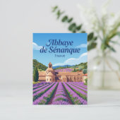 Abtei Sénanque Frankreich Postkarte (Stehend Vorderseite)