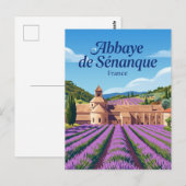 Abtei Sénanque Frankreich Postkarte (Vorne/Hinten)