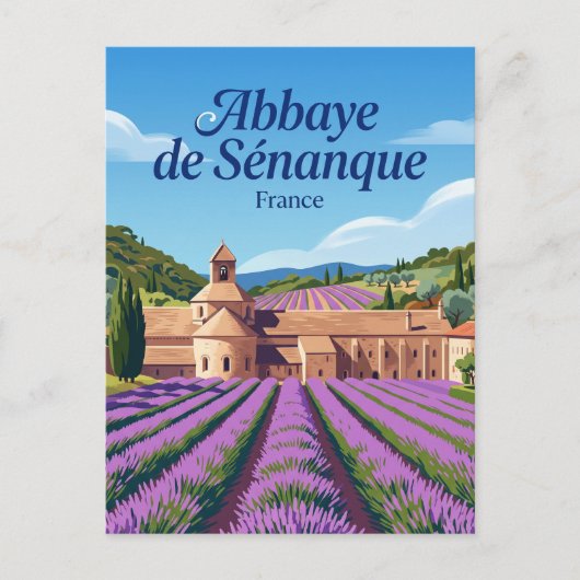 Abtei Sénanque Frankreich Postkarte (Vorderseite)