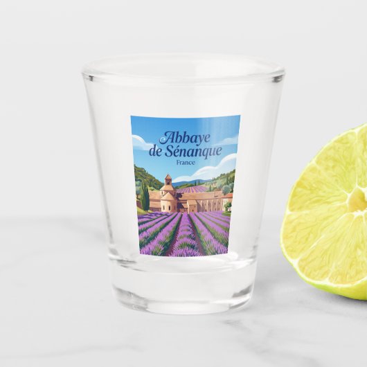 Abtei Sénanque Frankreich Schnapsglas (Vorderseite)