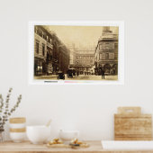 Abtei Square and Pump Rooms, Bath, c.1880 (b/w pho Poster (Küche)