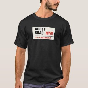 Abtei-Straße, London-Straßenschild T-Shirt