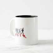 Abtei-Straßen-Mörder-Rot Zweifarbige Tasse (Vorderseite Links)