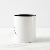 Abtei-Straßen-Mörder-Rot Zweifarbige Tasse (Mittel)