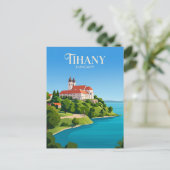 Abtei Tihany Ungarn Postkarte (Stehend Vorderseite)