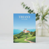 Abtei Tihany Ungarn Postkarte (Stehend Vorderseite)