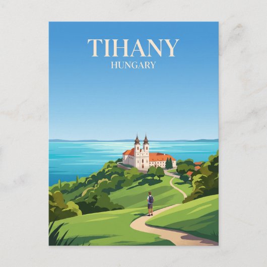 Abtei Tihany Ungarn Postkarte (Vorderseite)