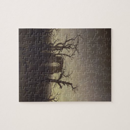 Abtei unter Oak Trees von Caspar David Friedrich Puzzle (Horizontal)