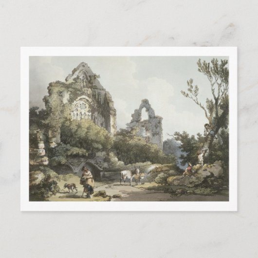 Abtei von Tintern aus "Die romantische und maleris Postkarte (Vorderseite)