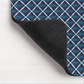 Abteil-Design abgerundet Blau Mousepad (Ecke)