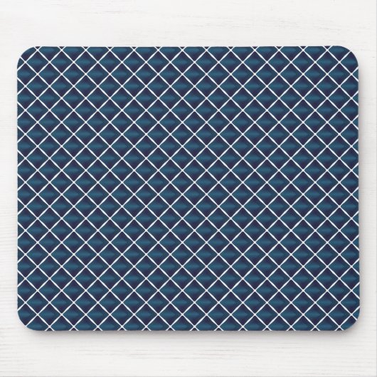 Abteil-Design abgerundet Blau Mousepad (Vorne)