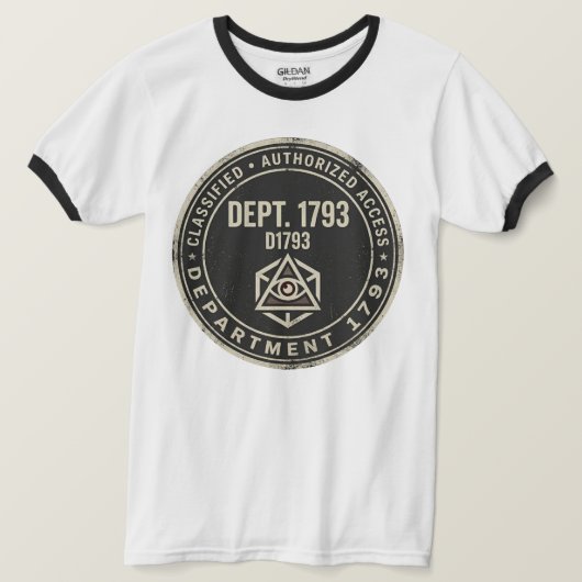 Abteilung 1793 Ringer T-Shirt (Design vorne)