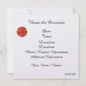 Abteilung Elegante Feuer Einladung (Rückseite)