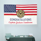 Abteilung Feuerwehrruhestand Patriotic Fire Depart Banner (Messe)