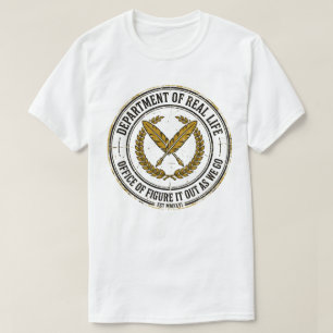Abteilung für echtes Leben Lustige Vintage-Regieru T-Shirt