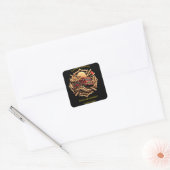 Abteilung für Mut und Dedication Fire Quadratischer Aufkleber (Umschlag)