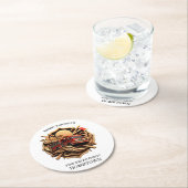 Abteilung für Mut und Dedication Fire Runder Pappuntersetzer (Vor Ort)