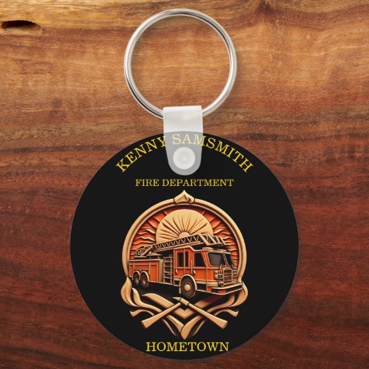 Abteilung für Mut und Dedication Fire Schlüsselanhänger (Vorderseite)