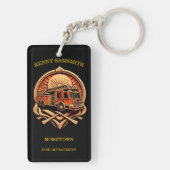 Abteilung für Mut und Dedication Fire Schlüsselanhänger (Rückseite)
