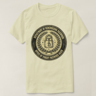 Abteilung für verlorene Passwörter Lustiger IT-Sup T-Shirt