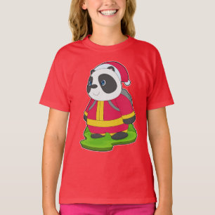 Abteilung für Weihnachtsfeuer Panda T-Shirt