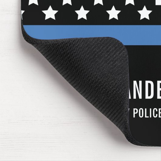 Abteilung für Zollpolizei Thin Blue Line Mousepad (Ecke)