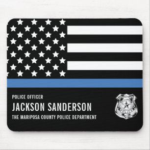 Abteilung für Zollpolizei Thin Blue Line Mousepad