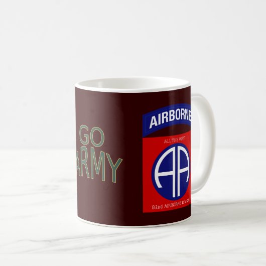 Abteilung Im Flugzeug Streitkräfte Kaffeetasse (VorderseiteRechts)