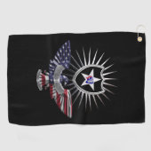 Abteilung Infanterie "Abteilung Indianhead" Zoll Golfhandtuch (Horizontal)