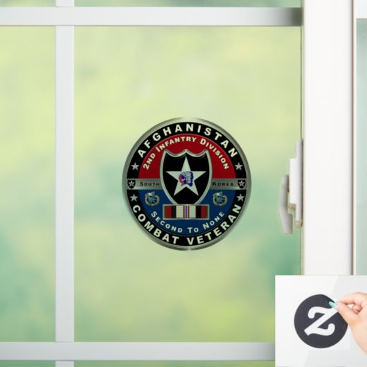 Abteilung Infanterie "Afghanistan Combat Veteran" Fensteraufkleber (Zuhause)