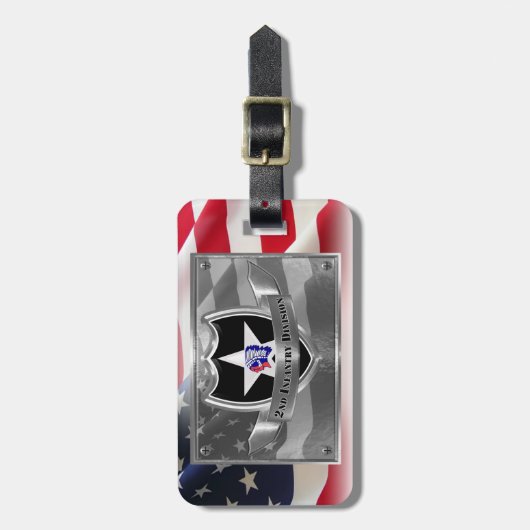 Abteilung Infanterie Gepäckanhänger (Vorderseite vertikal)