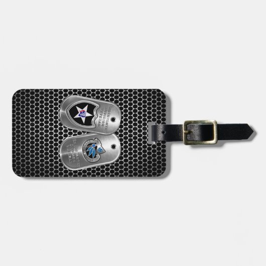 Abteilung Infanterie Gepäckanhänger (Vorderseite horizontal)