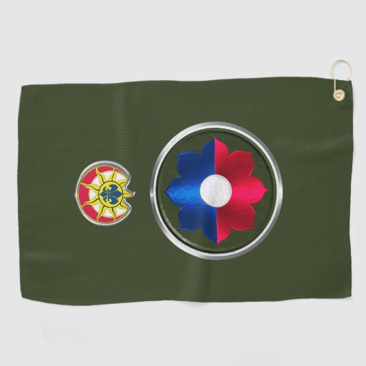 Abteilung Infanterie Golfhandtuch (Horizontal)