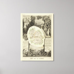 Abteilung irgendein Lozere Leinwanddruck