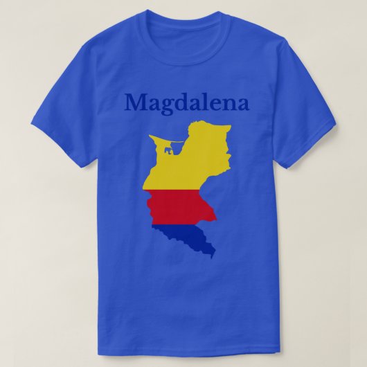Abteilung Magdalena Karte Kolumbien T-Shirt (Design vorne)