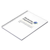 Abteilung Marketing Notizblock (Linke Seite)