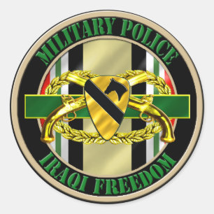 Abteilung Militärpolizei Runder Aufkleber