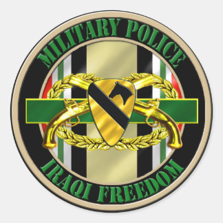 Abteilung Militärpolizei Runder Aufkleber